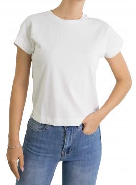 Maglia tinta unita girocollo Only